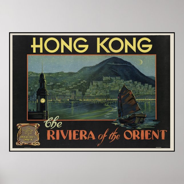 Póster Hong Kong La Riviera del Oriente (Frente)
