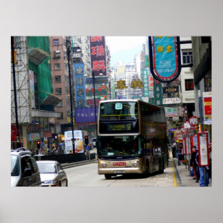 Póster Hong kong street