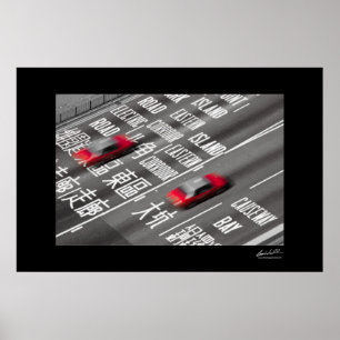 Póster Hong Kong Taxis