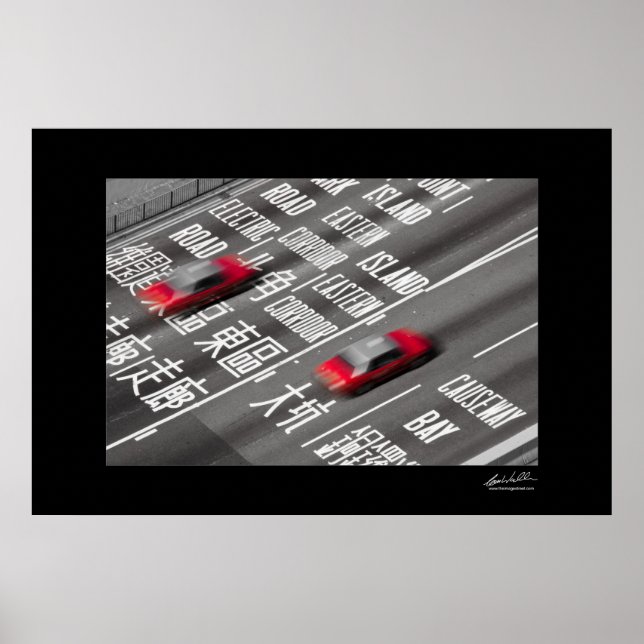Póster Hong Kong Taxis (Frente)