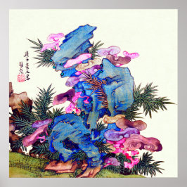 Póster Hongo japonés sobre el bambú por Hayashi Rōen