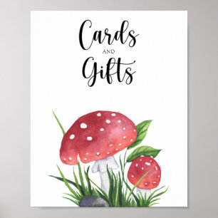 Póster Hongos acuáticos - tarjetas y regalos ducha de beb