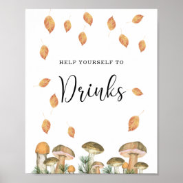 Póster Hongos forestales - Bebidas