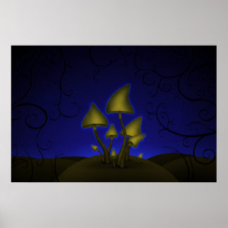 Póster Hongos (Noche de Halloween)