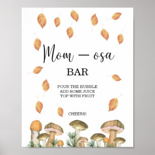 Póster Hongos otoño Mon-osa bar
