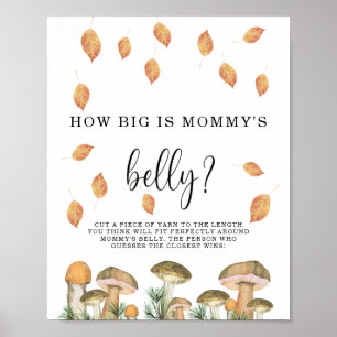 Póster Hongos - qué grande es la barriga de mamá juego