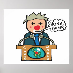 Póster Honk Honk del mundo del payaso