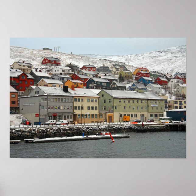 Póster Honningsvåg, Noruega (Frente)