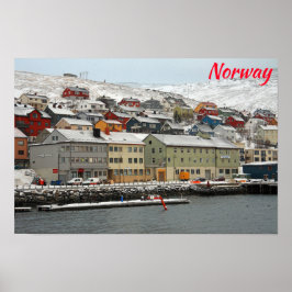 Póster Honningsvåg, Noruega