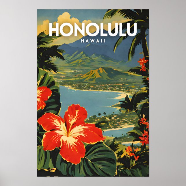 Póster Honolulu Nostalgic (Frente)