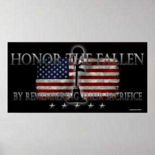 Póster Honor a los caídos