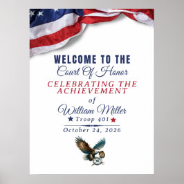Póster Honor Achievement Event Welcome Sign Poster