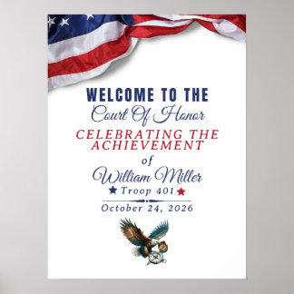 Póster Honor Achievement Event Welcome Sign Poster