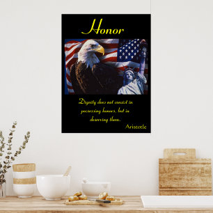 Póster Honor Roars con fuerza incomparable
