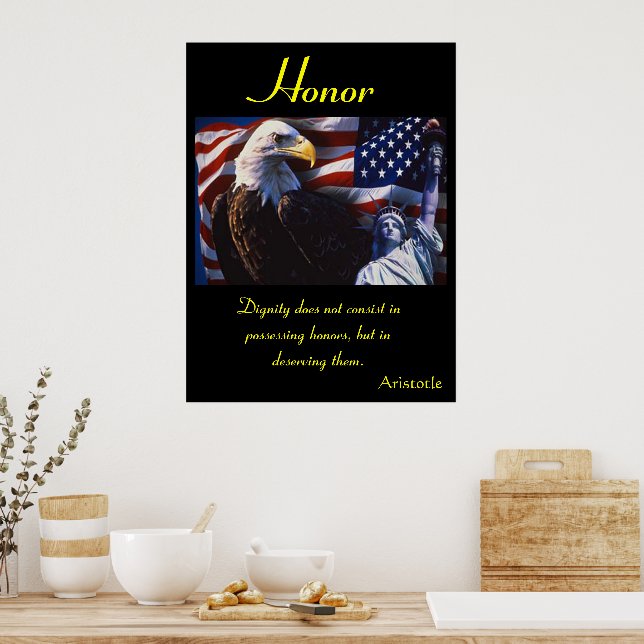 Póster Honor Rugge con una Fierza sin Igual (Cocina)