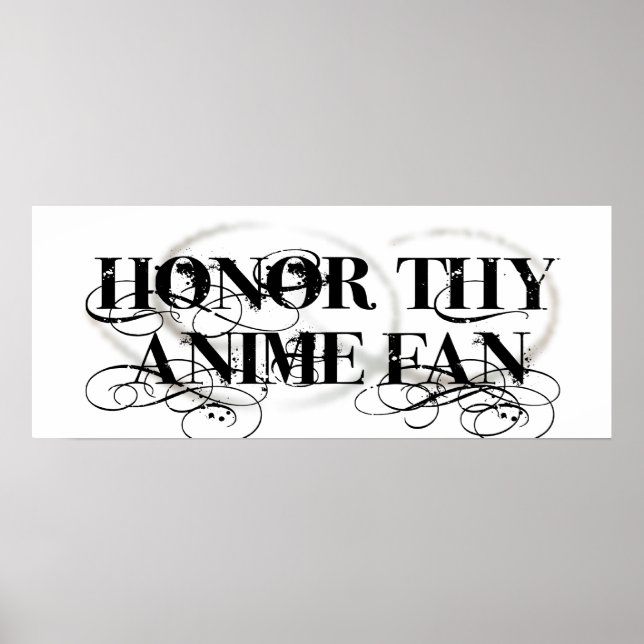 Póster Honor Thy Anime Fan (Frente)