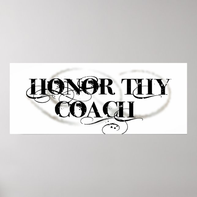 Póster Honor Thy Coach (Frente)