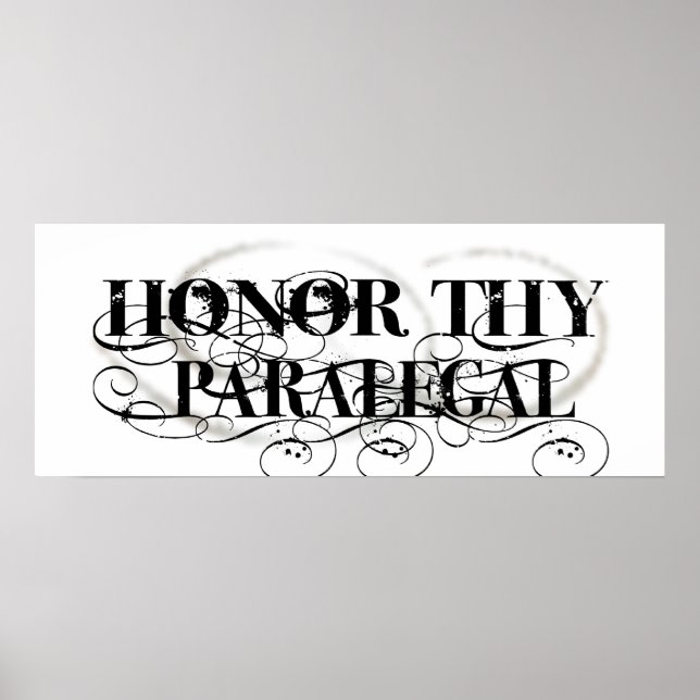 Póster Honor Thy Paralegal (Frente)