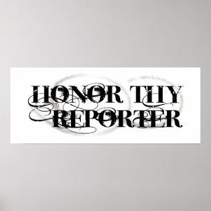 Póster Honor Thy Reporter