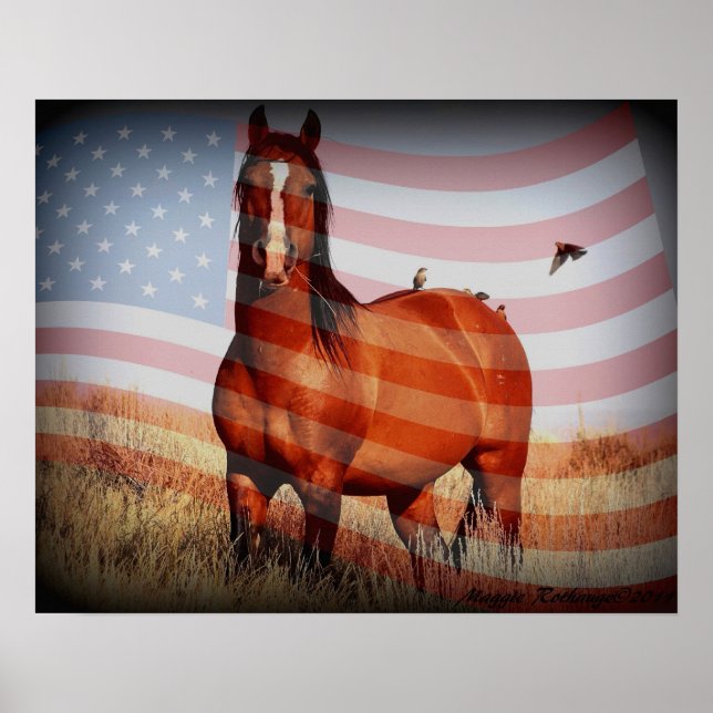 Póster Honorable Poster patriotero (sin letra) (Frente)