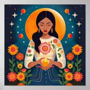 Póster Honrando a mis madres y antepasados en el Prin de