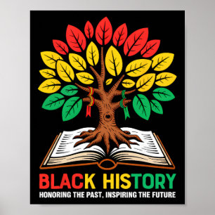 Póster Honrando al pasado inspirando el árbol del libro f
