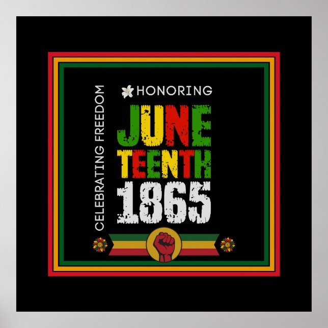 Póster Honrando el 18 de junio de 1865 - Celebrando la li (Frente)