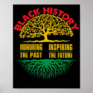 Póster Honrando el inspirador mes de la historia negra de
