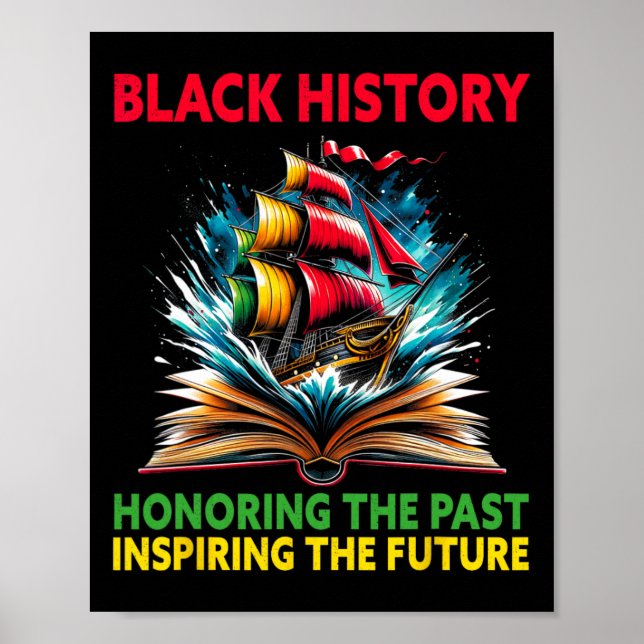 Póster Honrando el pasado inspirando el futuro Mes de la  (Frente)