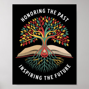 Póster Honrando el pasado inspirando el futuro Mes de la 