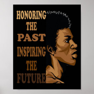 Póster Honrando el pasado Mes de la historia negra Ama Áf