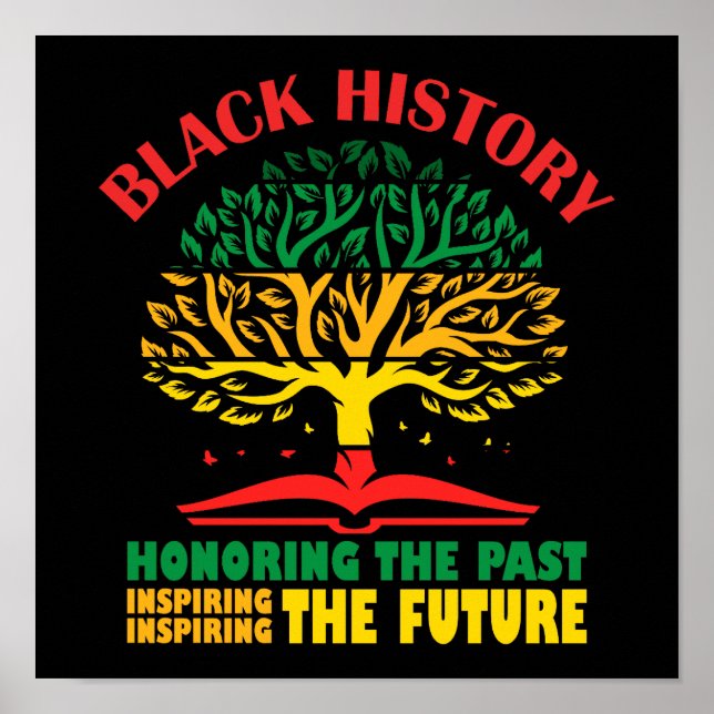 Póster Honrando la historia negra del pasado inspirando e (Frente)