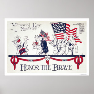 Póster Honrar a los valientes