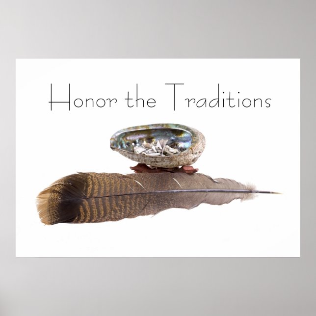 Póster Honrar al Poster de las tradiciones (Frente)