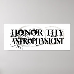 Póster Honre a Thy astrofísico