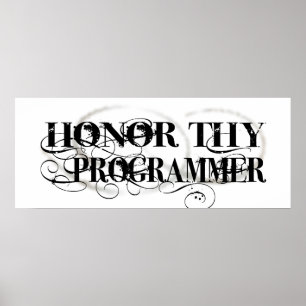 Póster Honre Thy programador