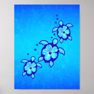 Póster Honu hawaiano