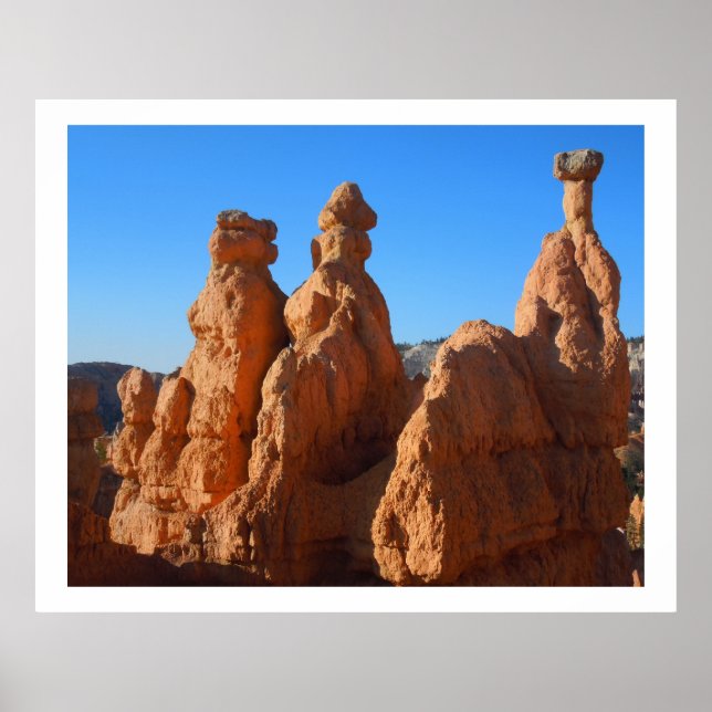 Póster Hoodoos del Parque Natural del Cañón de Bryce (Frente)