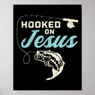 Póster Hook Sobre Jesús Por Pescar El Dios Religioso Cris
