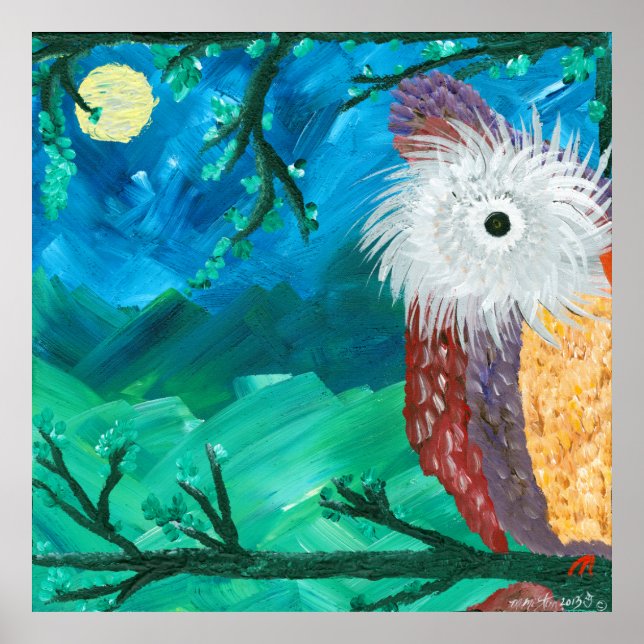 Póster Hoolandia (c) 2013 - Imágenes de búho (Frente)