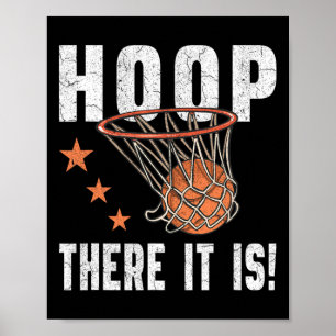 Póster ¡Hoop Ahí Está! Ventilador del baloncesto B-Ball