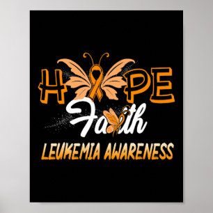 Póster Hope Faith Leukemia Awareness