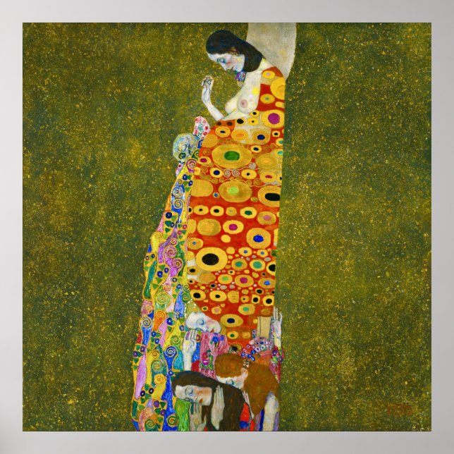 Póster Hope, II — Gustav Klimt (1907-08) (Frente)