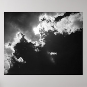 Póster Hope in the silver lining of the clouds.