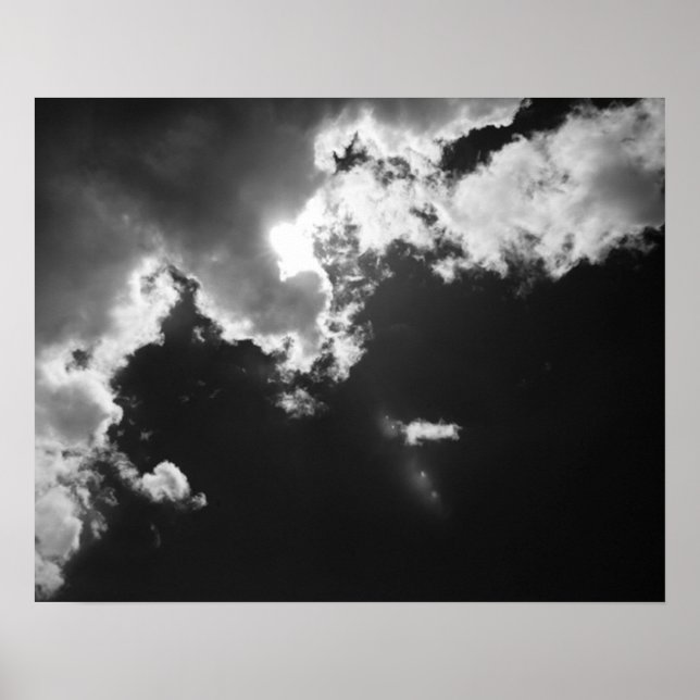 Póster Hope in the silver lining of the clouds. (Frente)