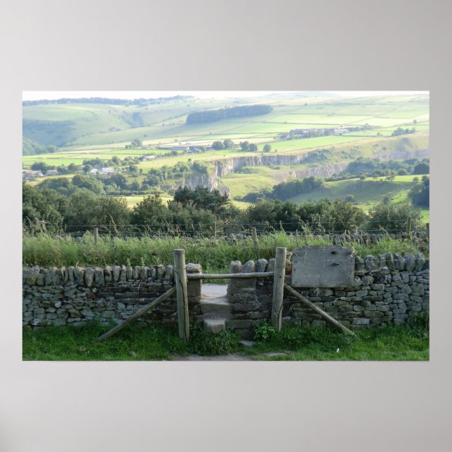 Póster Hope Valley en Derbyshire Dales (Frente)