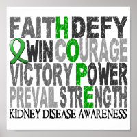 Hope Word Collage Enfermedad renal