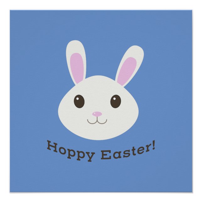 Póster Hoppy Easter Bunny (Anverso)