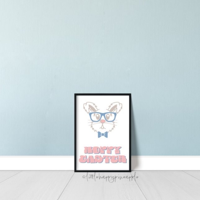 Póster Hoppy Easter Printable Spring Wall Art (Subido por el creador)