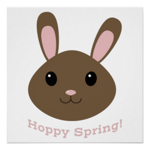 Póster Hoppy Spring Bunny